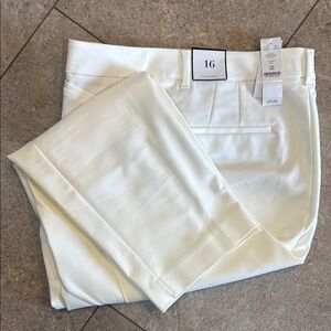 White House Black Market Cream Slim style Pants